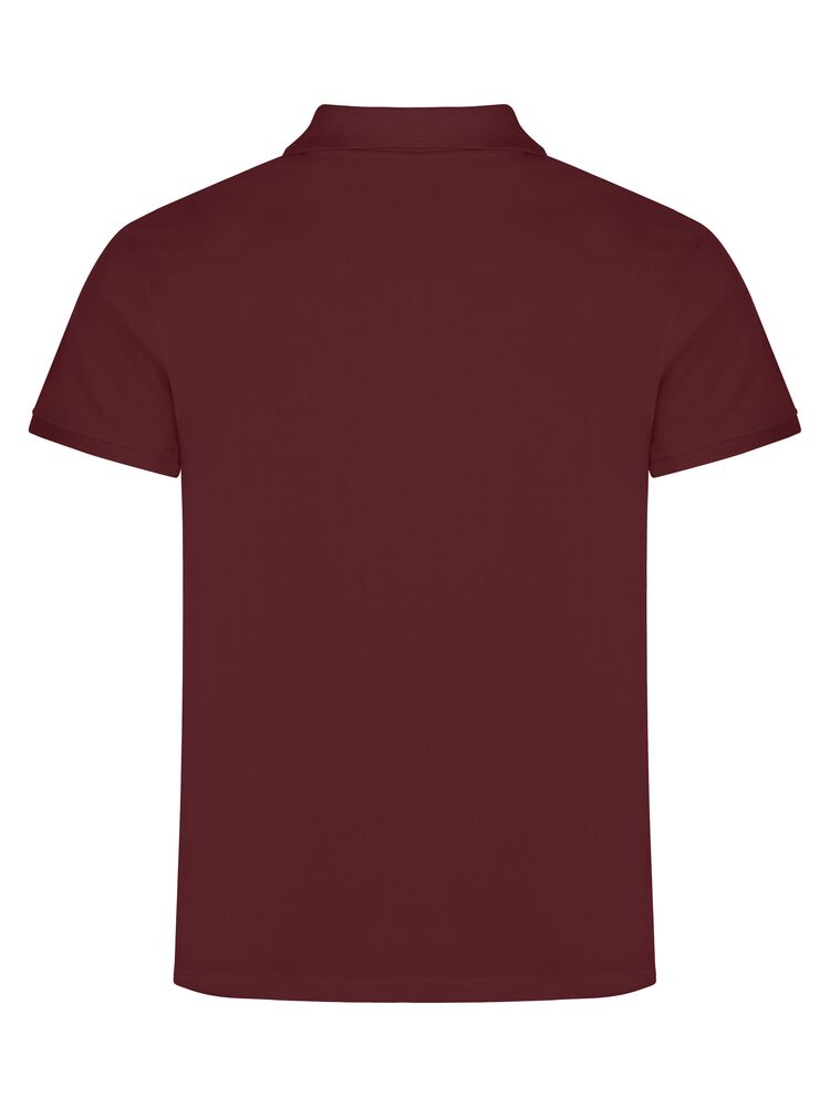 Clique Classic Lincoln S/S Polo Heren bordeaux achterkant