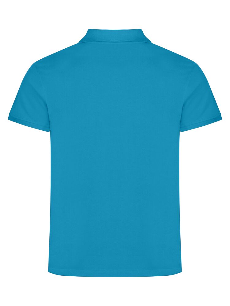 Clique Classic Lincoln S/S Polo Heren turquoise achterkant