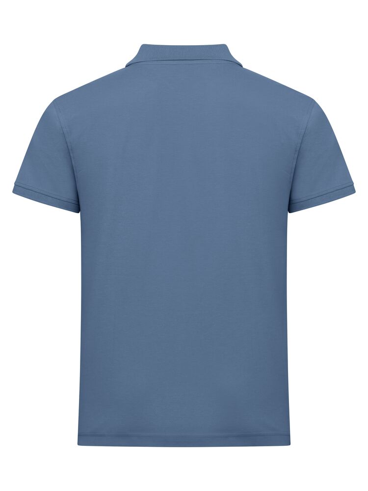 Clique Classic Lincoln S/S Polo Heren staalblauw achterkant