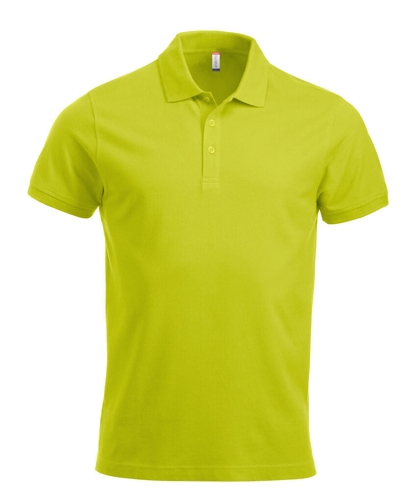 Clique Classic Lincoln S/S Polo Heren signaalgroen