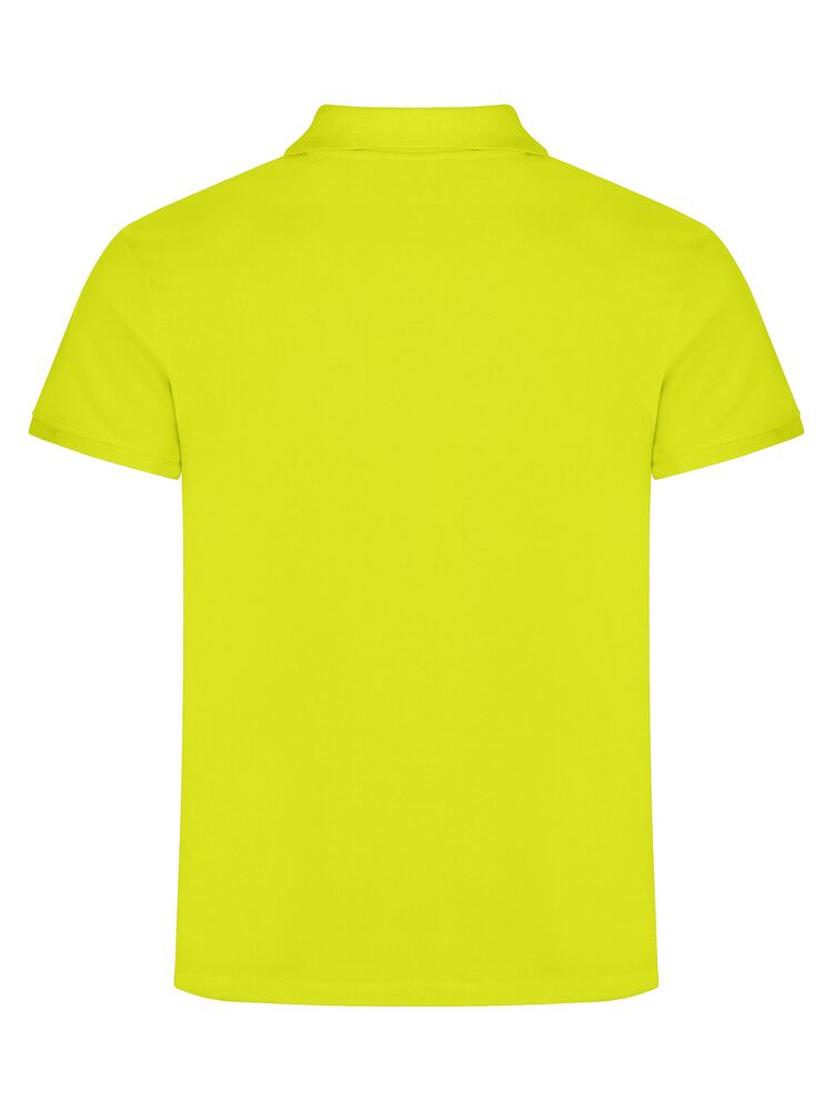 Clique Classic Lincoln S/S Polo Heren signaalgroen achterkant