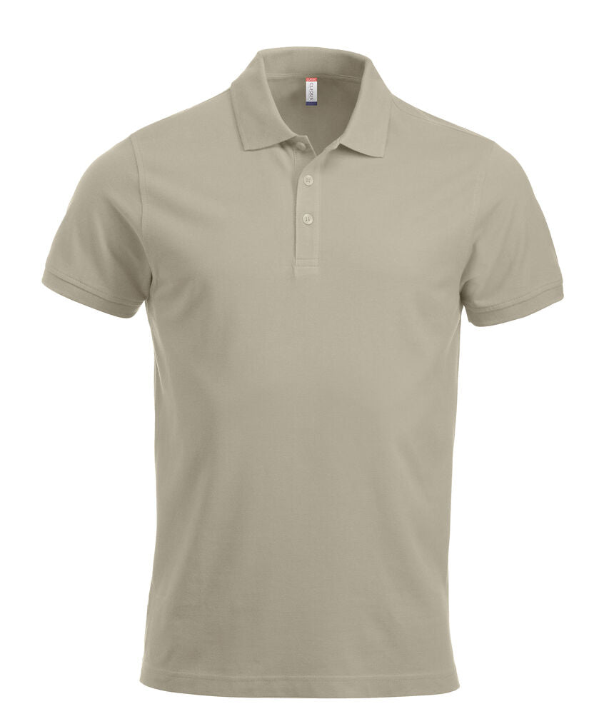 Clique Classic Lincoln S/S Polo Heren licht khaki