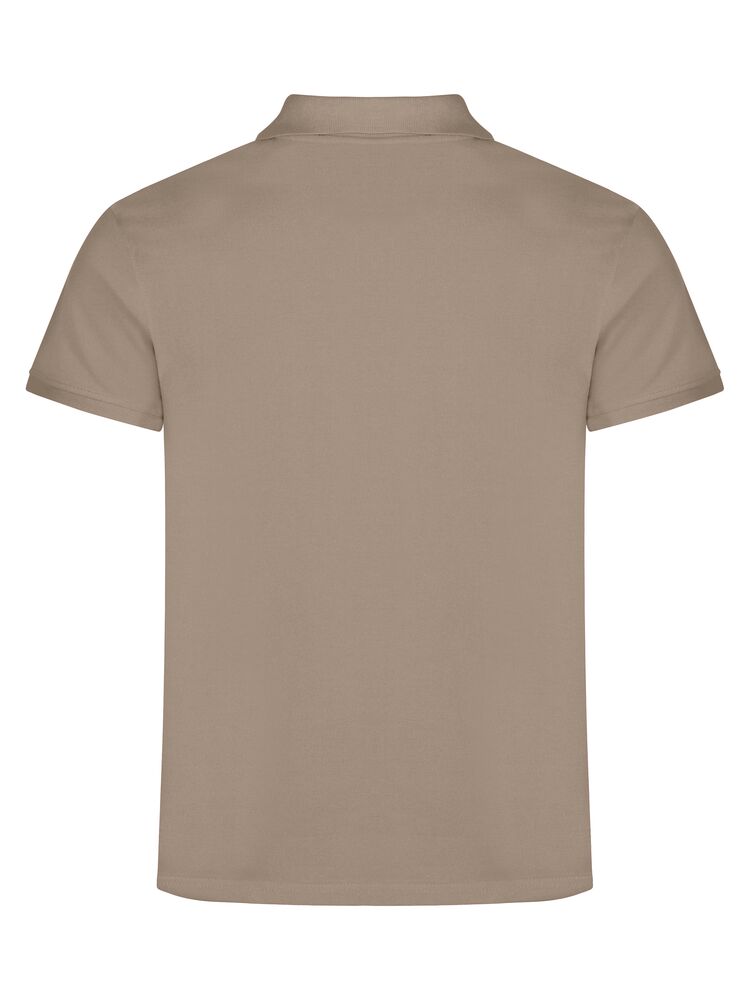Clique Classic Lincoln S/S Polo Heren caffe latte achterkant