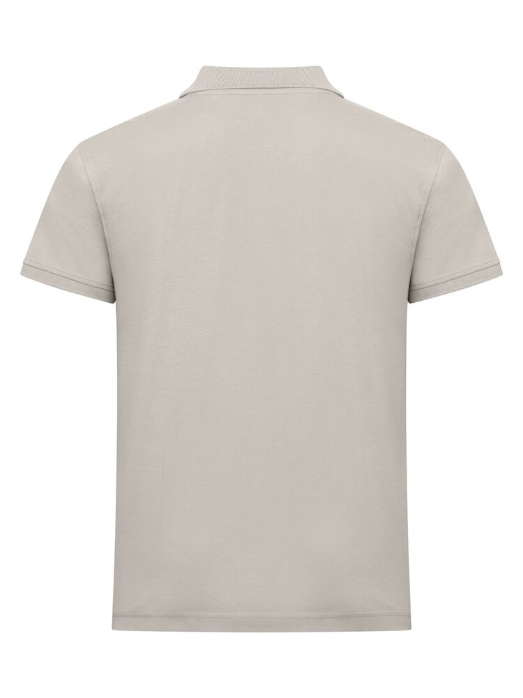 Clique Classic Lincoln S/S Polo Heren steengrijs achterkant