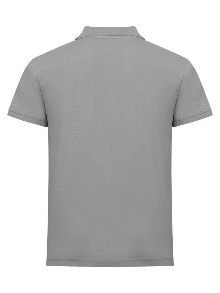 Clique Classic Lincoln S/S Polo Heren zilvergrijs achterkant