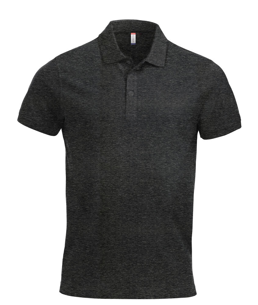 Clique Classic Lincoln S/S Polo Heren antraciet melange