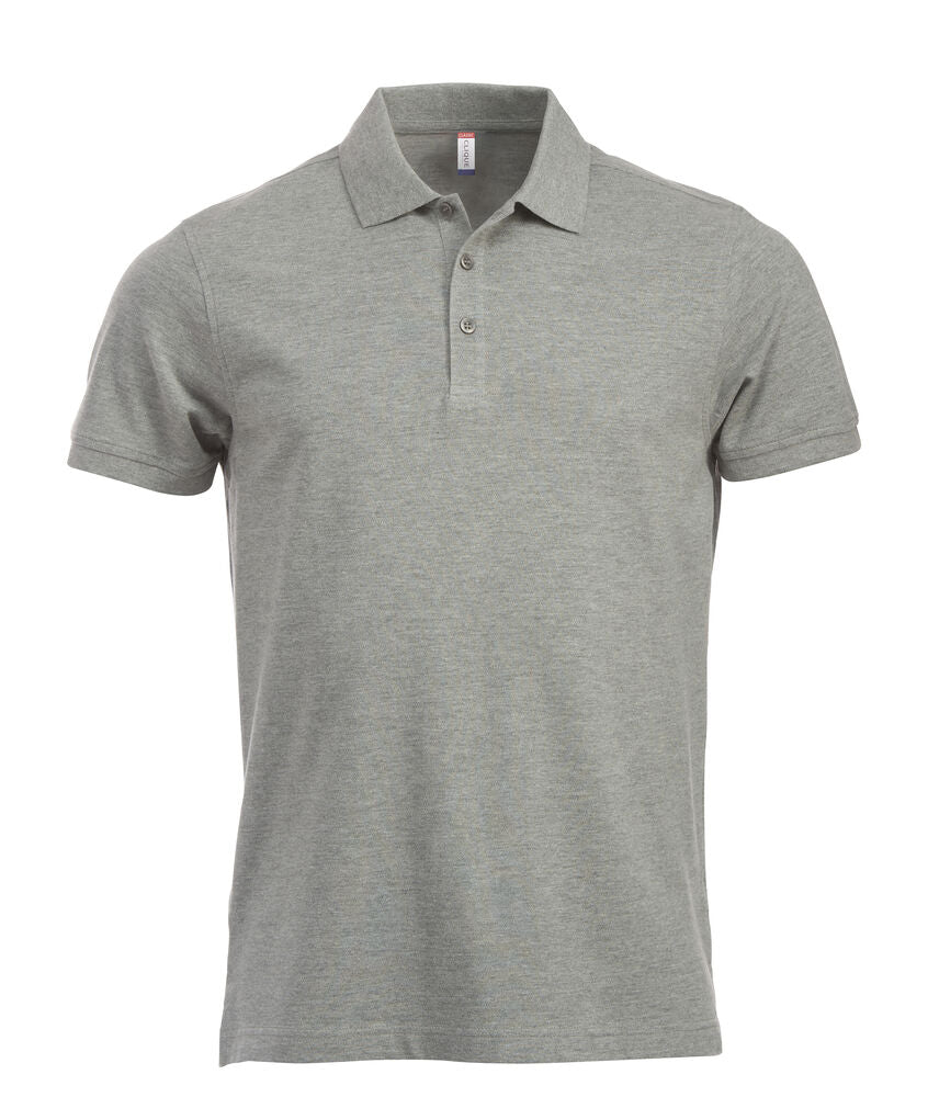 Clique Classic Lincoln S/S Polo Heren grijsmelange