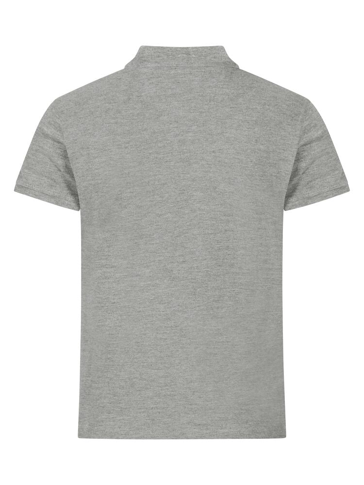 Clique Classic Lincoln S/S Polo Heren grijsmelange achterkant