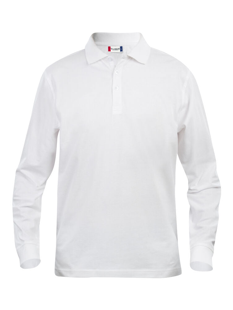 Clique Classic Lincoln L/S Polo Heren wit