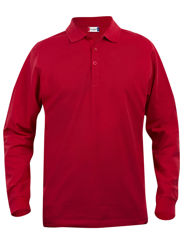 Clique Classic Lincoln L/S Polo Heren rood