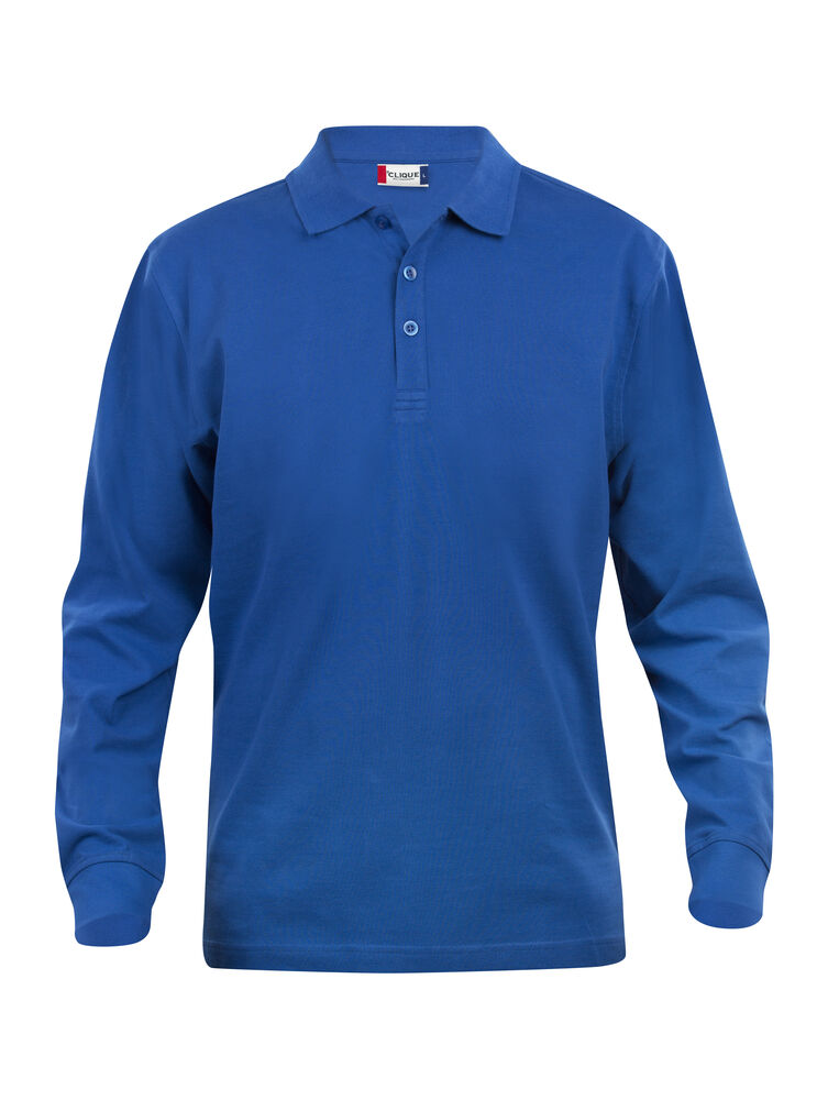 Clique Classic Lincoln L/S Polo Heren kobalt