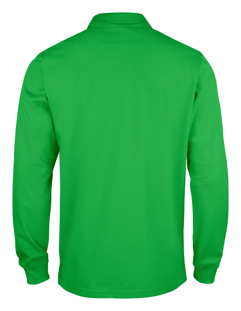 Clique Classic Lincoln L/S Polo Heren appelgroen achterkant