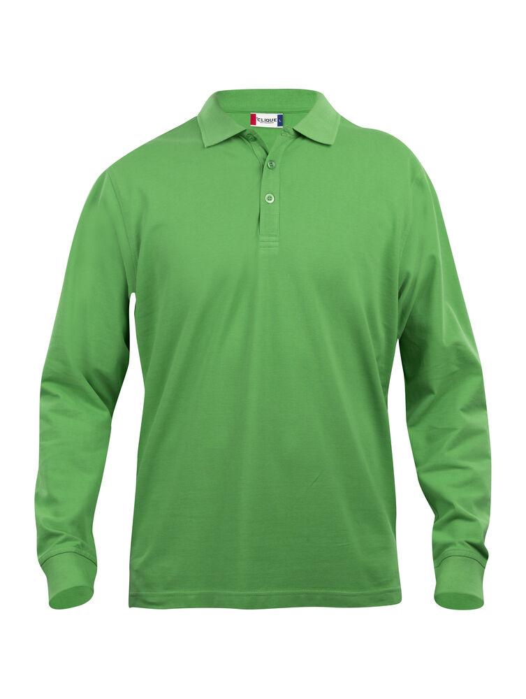 Clique Classic Lincoln L/S Polo Heren appelgroen