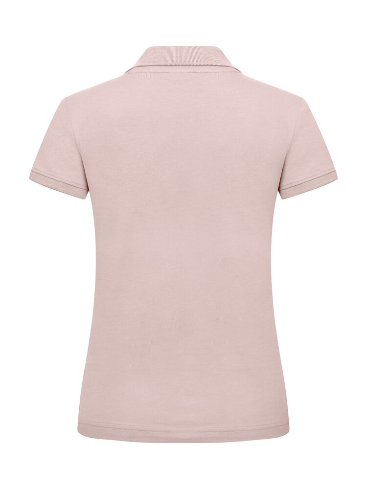 Clique Classic Marion S/S Polo Dames candy roze achterkant