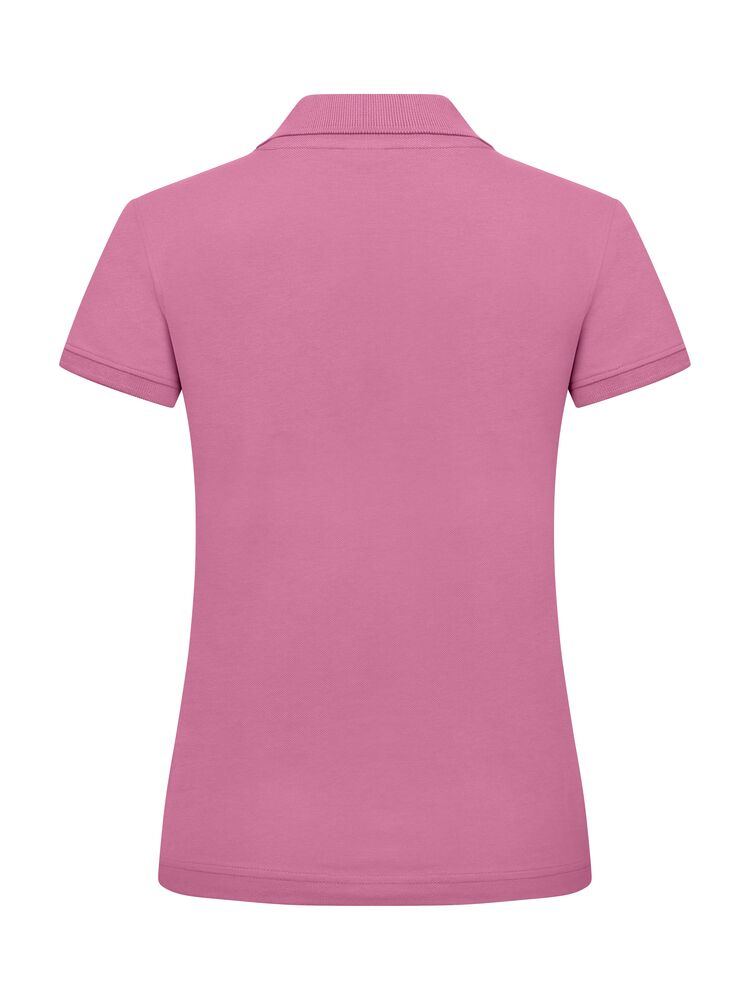 Clique Classic Marion S/S Polo Dames helder roze achterkant