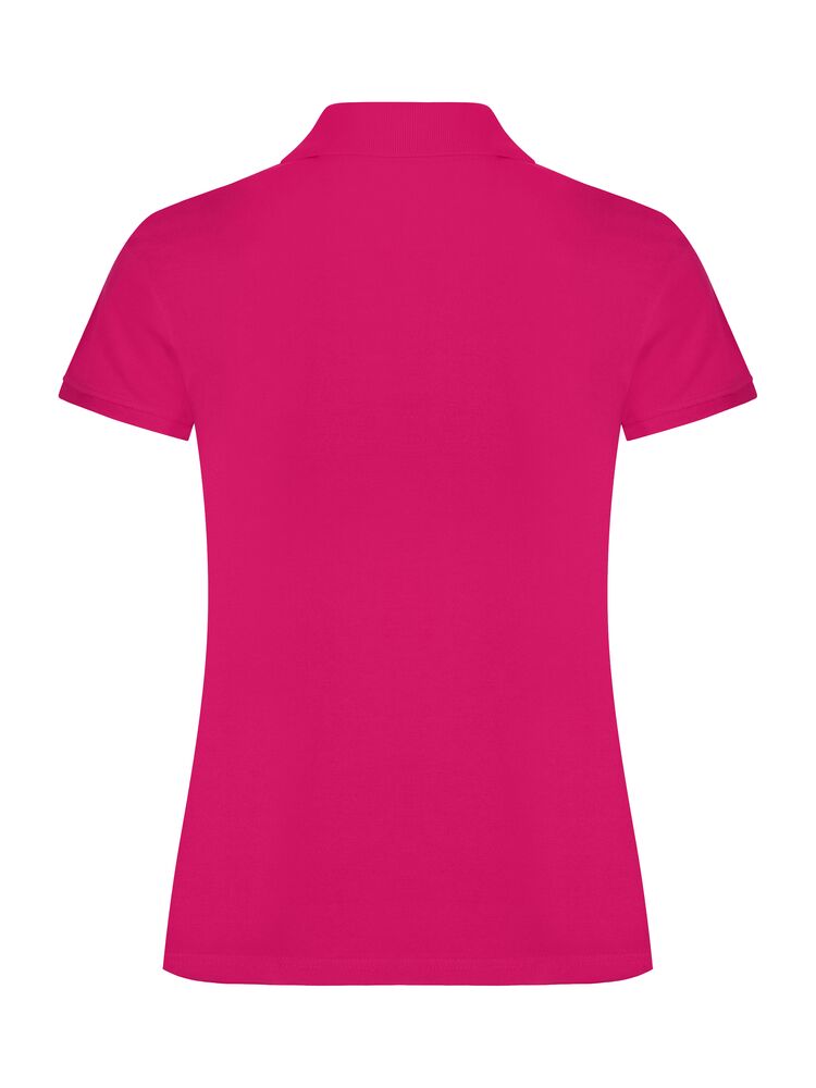 Clique Classic Marion S/S Polo Dames helder kersen achterkant