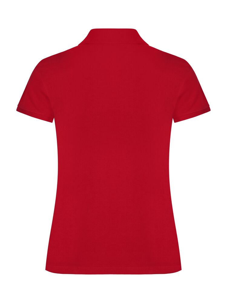 Clique Classic Marion S/S Polo Dames rood achterkant