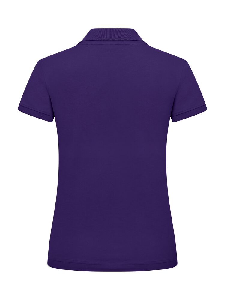 Clique Classic Marion S/S Polo Dames helder lila achterkant