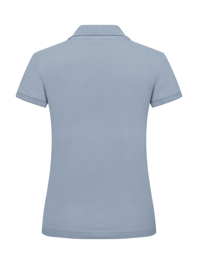 Clique Classic Marion S/S Polo Dames zachtblauw achterkant