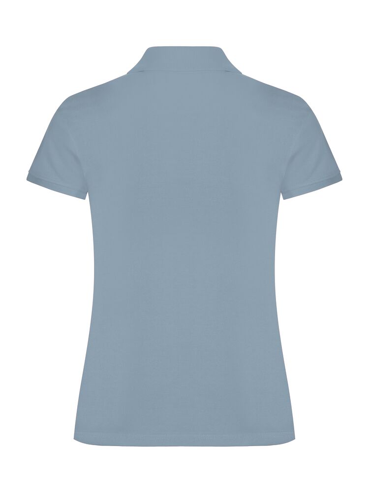 Clique Classic Marion S/S Polo Dames lichtblauw achterkant