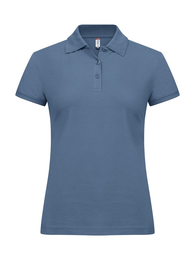 Clique Classic Marion S/S Polo Dames staalblauw