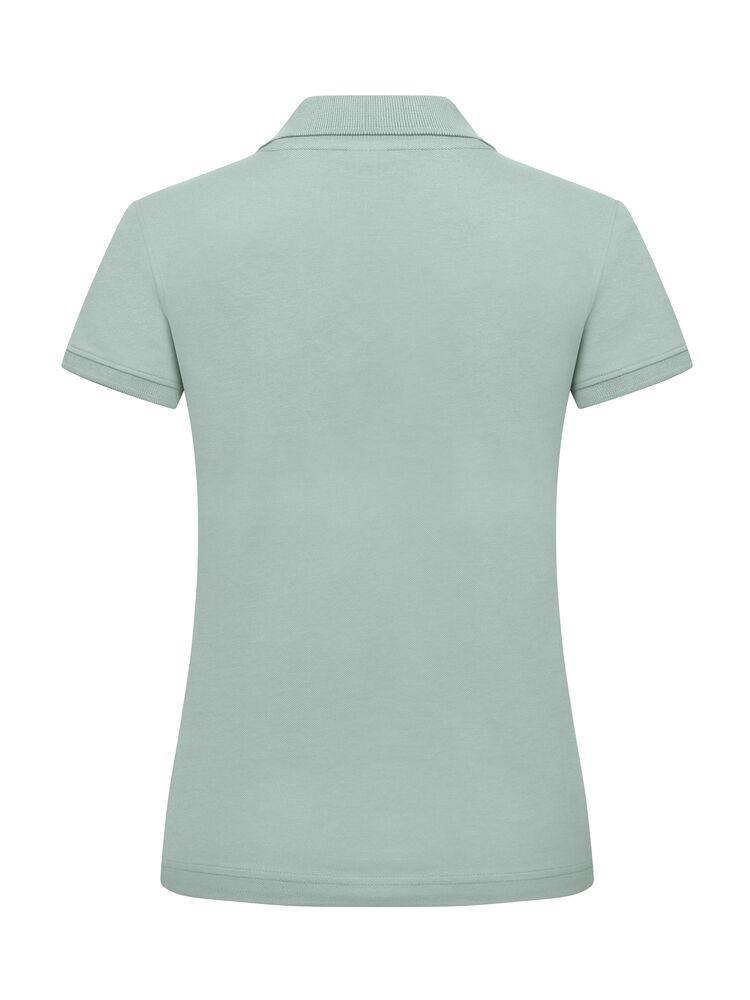 Clique Classic Marion S/S Polo Dames saliegroen achterkant