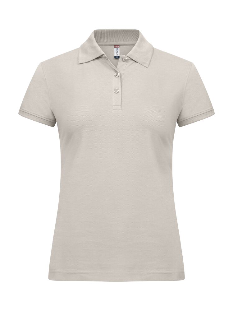 Clique Classic Marion S/S Polo Dames steengrijs