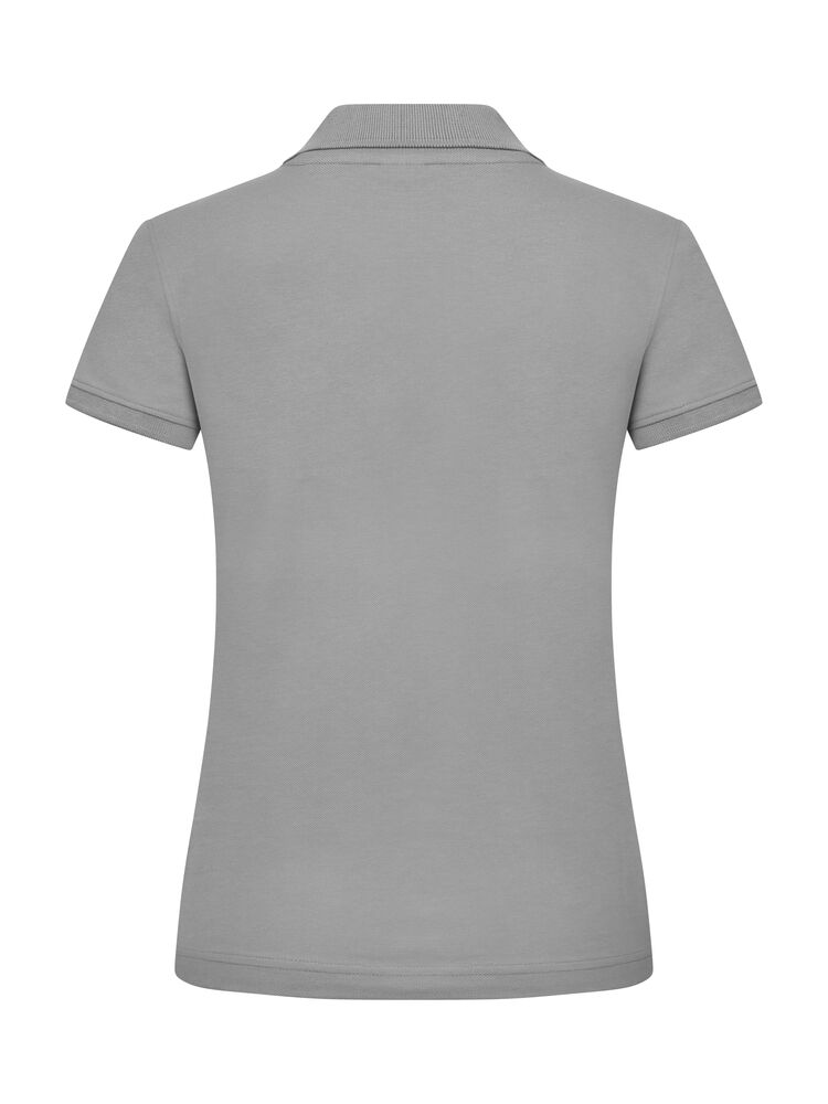 Clique Classic Marion S/S Polo Dames zilvergrijs achterkant