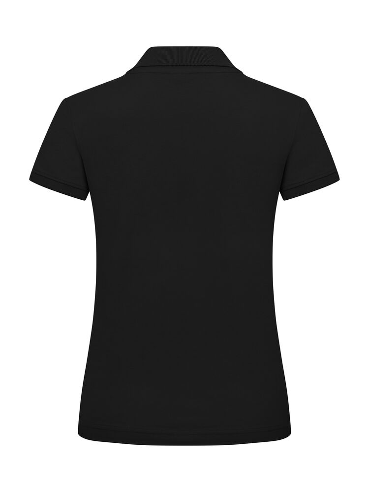 Clique Classic Marion S/S Polo Dames zwart achterkant