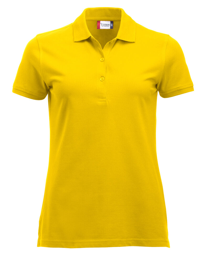 Clique Classic Marion S/S Polo Dames lemon