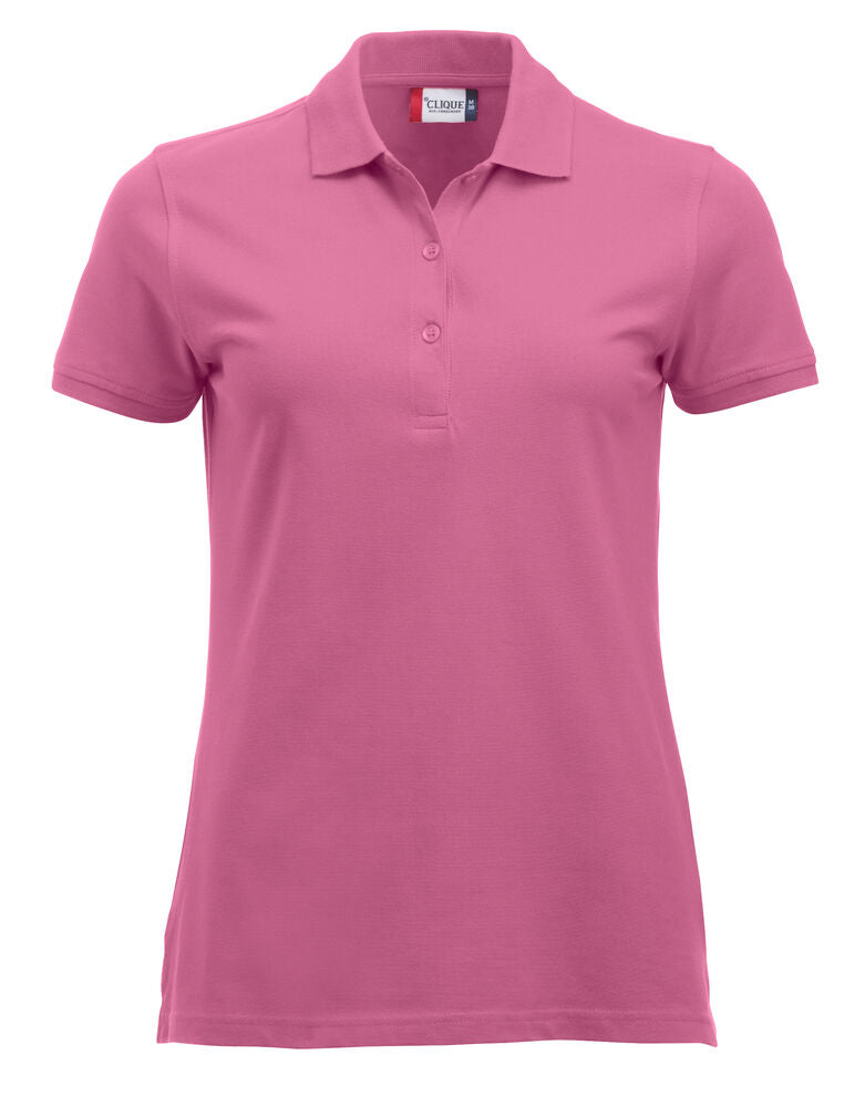 Clique Classic Marion S/S Polo Dames helder roze