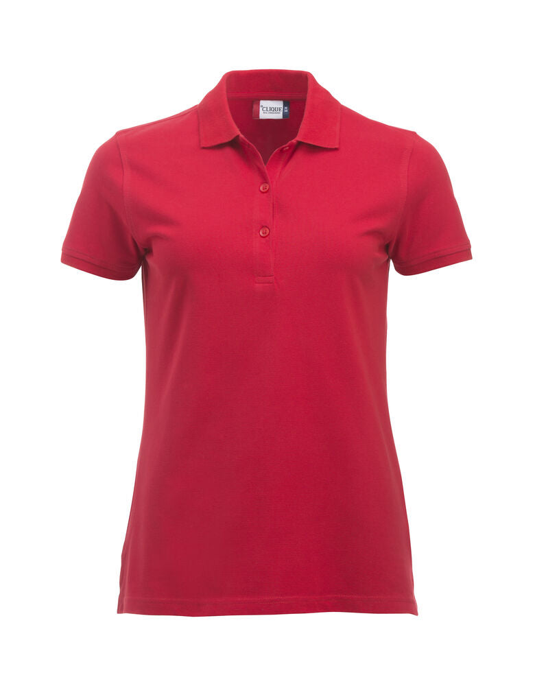 Clique Classic Marion S/S Polo Dames rood