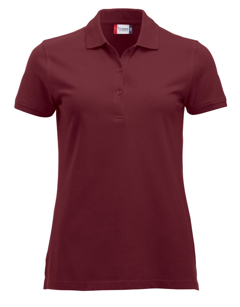 Clique Classic Marion S/S Polo Dames bordeaux