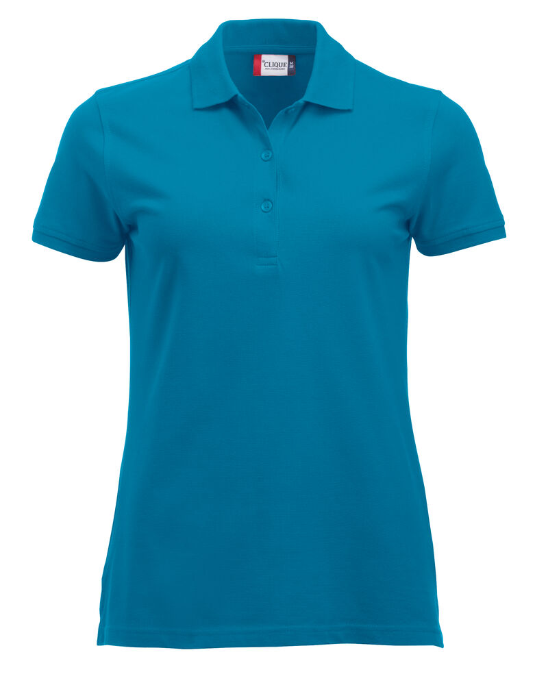 Clique Classic Marion S/S Polo Dames turquoise