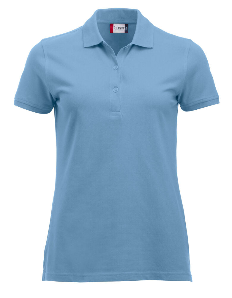Clique Classic Marion S/S Polo Dames lichtblauw
