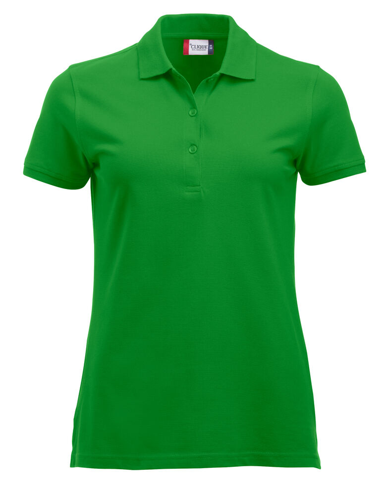 Clique Classic Marion S/S Polo Dames appelgroen