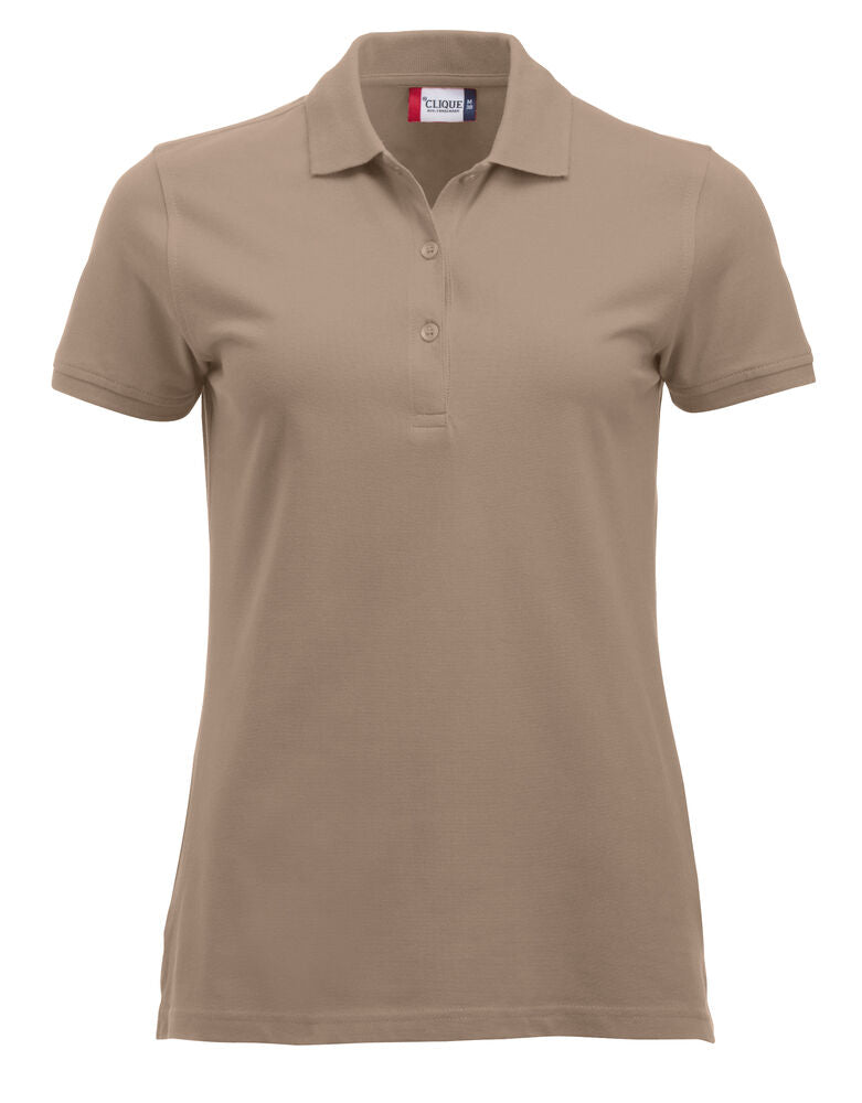 Clique Classic Marion S/S Polo Dames caffe latte