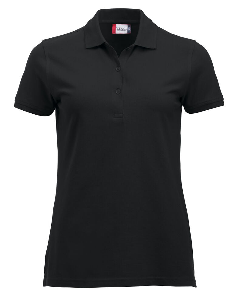 Clique Classic Marion S/S Polo Dames zwart