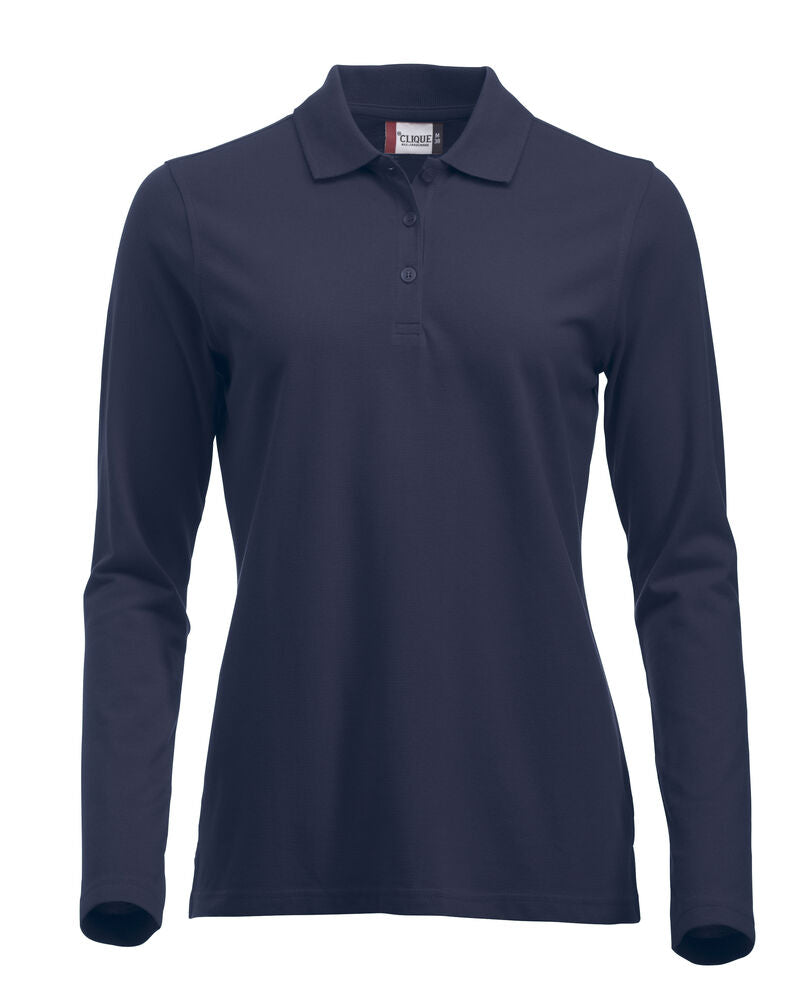 Clique Classic Marion L/S Polo Dames dark navy
