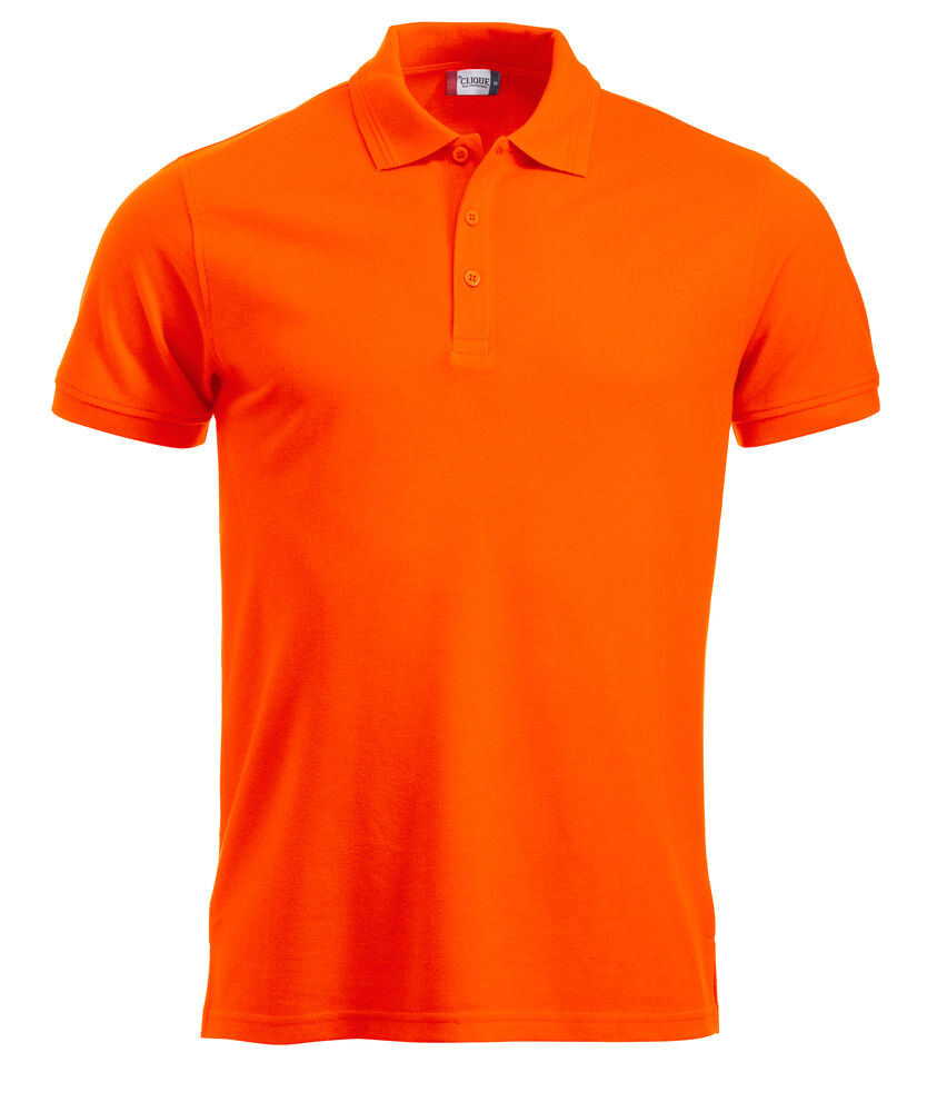 Clique Manhattan Polo Heren signaaloranje