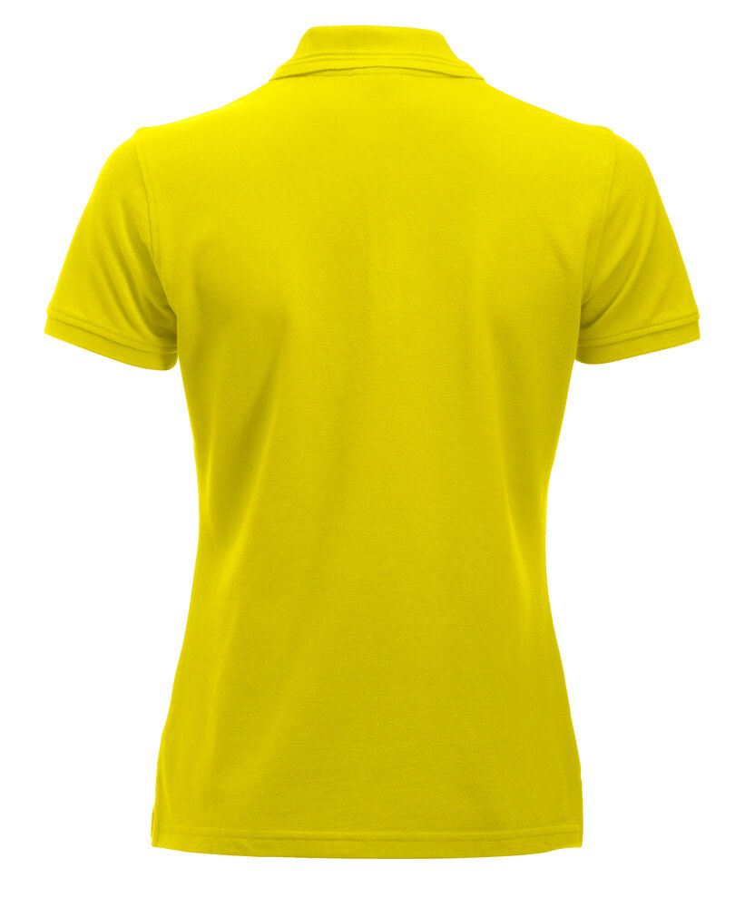 Clique Manhattan Polo Dames signaalgeel achterkant