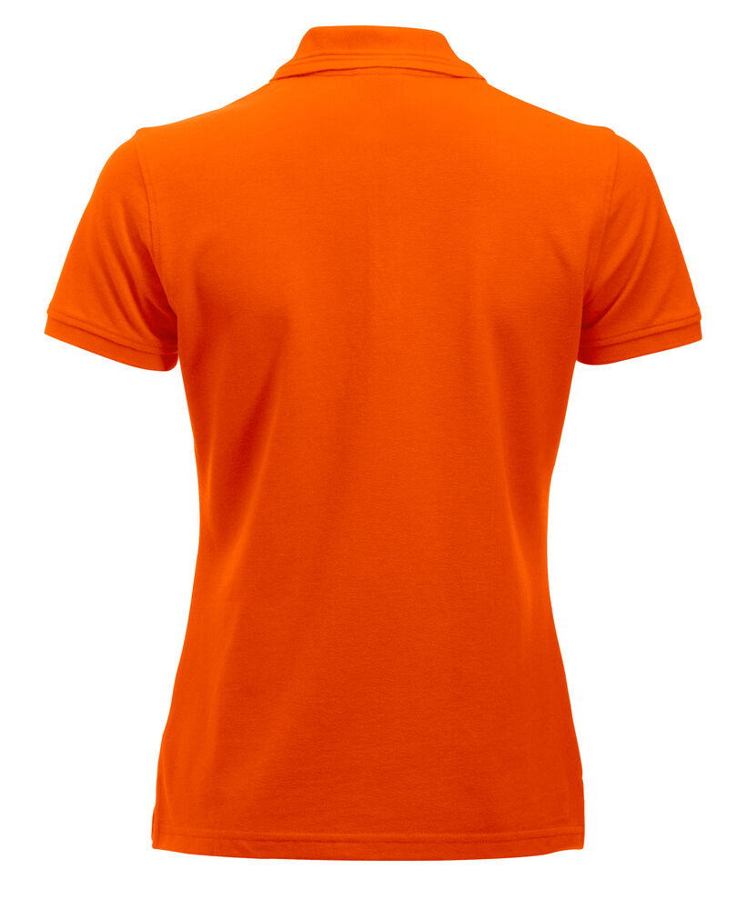 Clique Manhattan Polo Dames signaaloranje achterkant