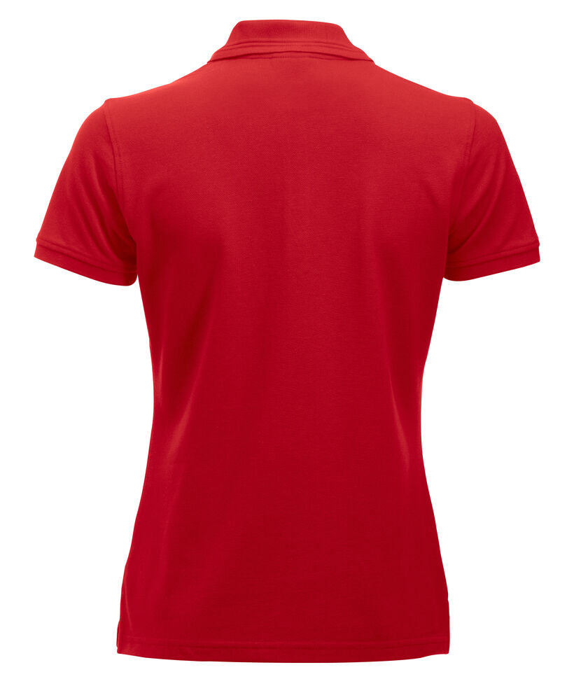 Clique Manhattan Polo Dames rood achterkant