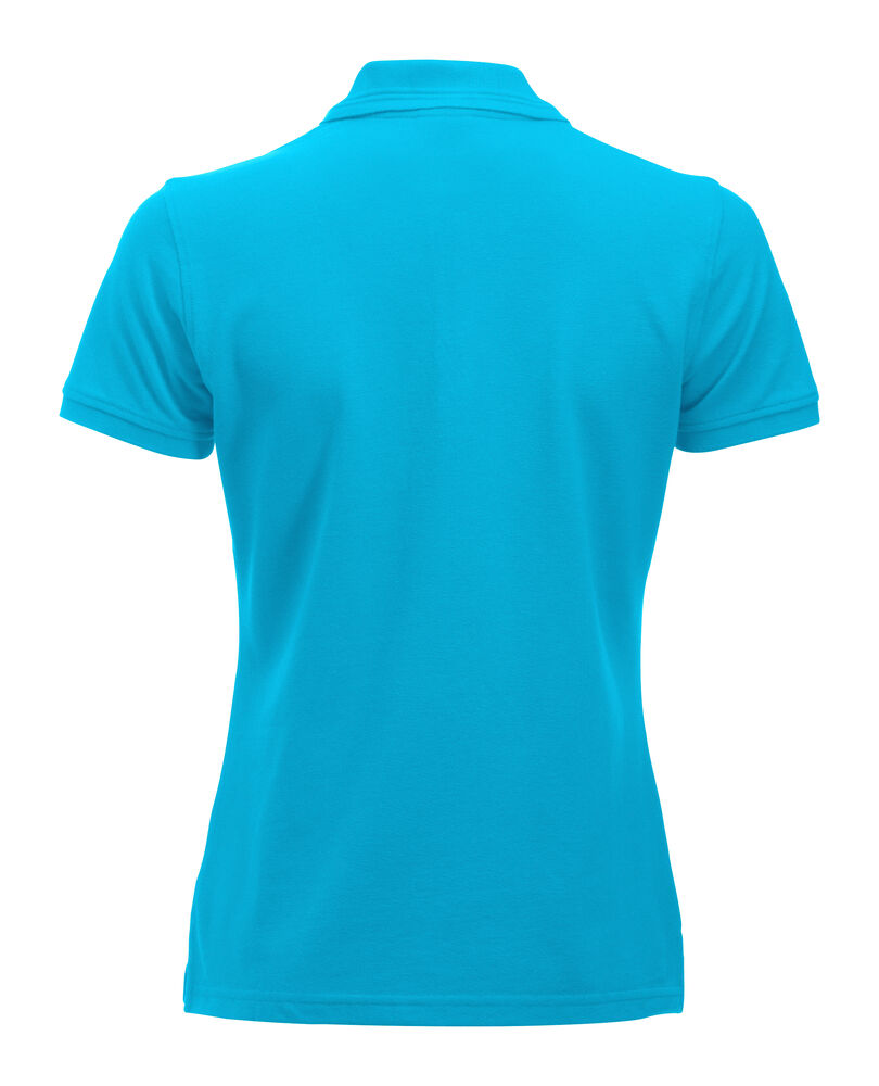 Clique Manhattan Polo Dames turquoise achterkant
