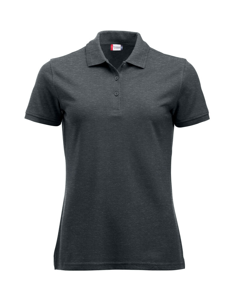 Clique Manhattan Polo Dames antraciet melange