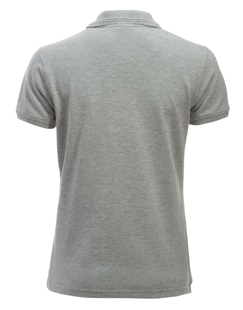 Clique Manhattan Polo Dames grijsmelange achterkant