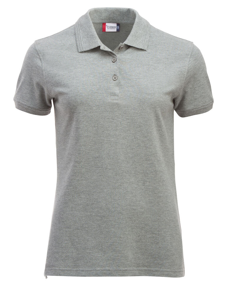 Clique Manhattan Polo Dames grijsmelange