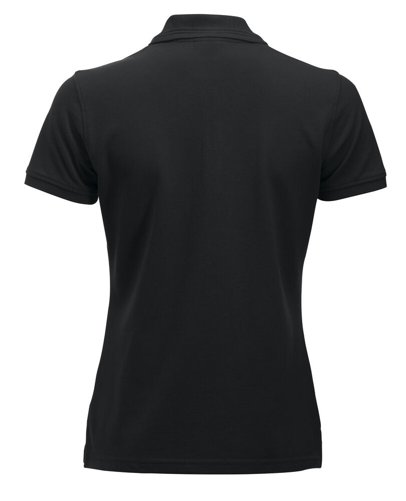 Clique Manhattan Polo Dames zwart achterkant