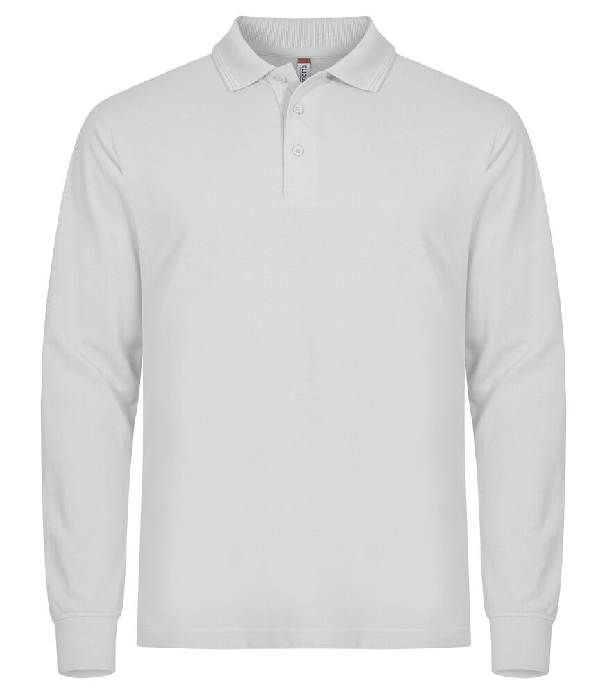 Clique Manhattan L/S Polo Heren wit