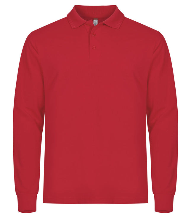 Clique Manhattan L/S Polo Heren rood